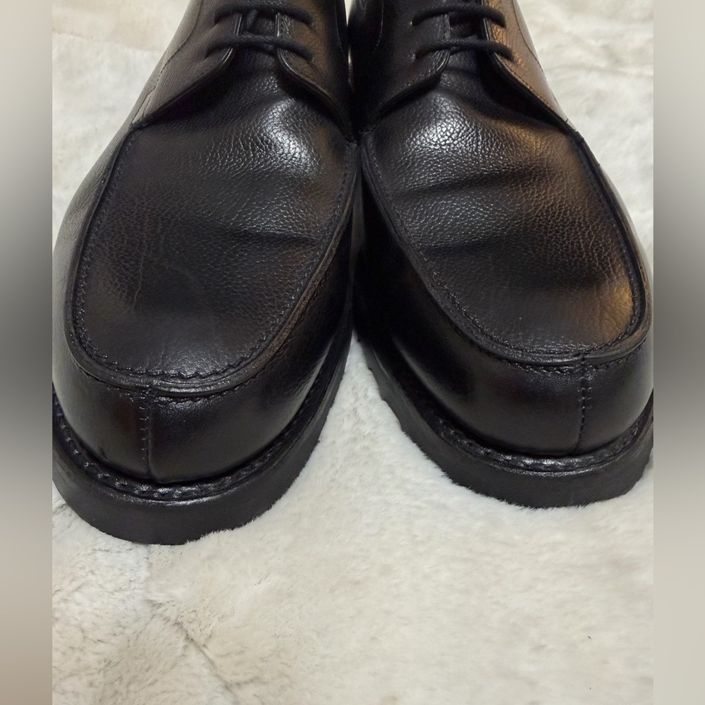 Like NEW! $1,820 John Lobb Barros Black Grained Leather Derby Oxfords 12 - Picture 4 of 11